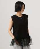 【ベイフロー/BAYFLOW】の一枚でもレイヤードにも レースヘムノースリーブプルオーバー 人気、トレンドファッション・服の通販 founy(ファニー) ファッション Fashion レディースファッション Fashion for Women トップス・カットソー Cut & Sew Tops キャミソール&ノースリーブ Camisoles & Sleeveless Tops カジュアルプルオーバー・ニットトップス Pullovers & Knit Tops / Casual Pullovers おすすめ Recommended / Our Picks カットソー Cut and Sewn Top ジャケット Jacket, Outerwear トレンド Trend, Trending Now レース Lace, Lace Fabric 半袖 Short Sleeve, Half Sleeve thumbnail ブラック19|ID: prp329100004863559 ipo3291000000036159678