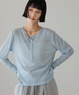 【ローリーズファーム/LOWRYS FARM】のUSEFULヘンリープルオーバーLS 人気、トレンドファッション・服の通販 founy(ファニー) ファッション Fashion レディースファッション Fashion for Women トップス・カットソー Cut & Sew Tops カジュアルプルオーバー・ニットトップス Pullovers & Knit Tops / Casual Pullovers おすすめ Recommended / Our Picks インナー Innerwear コンパクト Compact, Small Size シアー Sheer, See-Through テレコ Ribbed, Rib Stitch トレンド Trend, Trending Now ドット Polka Dot, Dot Pattern ベーシック Basic, Essential ワンポイント One Point, Statement Accent |ID:prp329100004863561