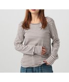 【ベイフロー/BAYFLOW】の前後VとUネックで着られる 2WAYストレッチスムースロンT 人気、トレンドファッション・服の通販 founy(ファニー) ファッション Fashion レディースファッション Fashion for Women トップス・カットソー Cut & Sew Tops ロングTシャツ・Tシャツ Longline T-Shirts & Tees おすすめ Recommended / Our Picks インナー Innerwear カットソー Cut and Sewn Top ストレッチ Stretch, Stretchy Fabric ボーダー Border, Stripe ラウンド Round, Round Neck ロング Long, Long-Length 人気 Popular, Best Seller 定番 Standard, Basic Item 無地 Plain, Solid Color thumbnail ベージュBD55|ID: prp329100004863563 ipo3291000000036160063