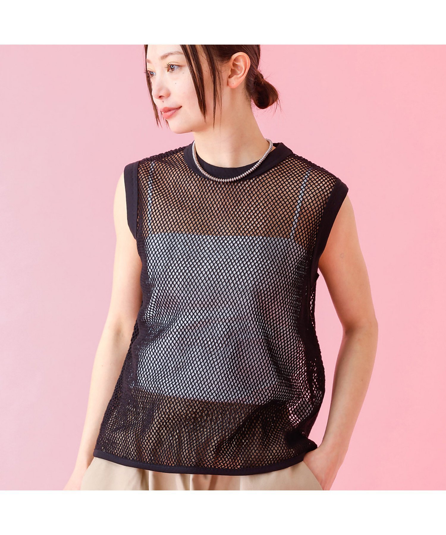 【ルージュヴィフラクレ/Rouge vif la cle】の【JOHNBULL/ジョンブル】メッシュノースリーブトップス / タンクトップ 人気、トレンドファッション・服の通販 founy(ファニー) ファッション Fashion レディースファッション Fashion for Women トップス・カットソー Cut & Sew Tops キャミソール&ノースリーブ Camisoles & Sleeveless Tops キャミソール Camisole, Spaghetti Strap Top ジーンズ Jeans, Denim Pants タンク Tank Top, Sleeveless Top デニム Denim, Jeans Material トレンド Trend, Trending Now ノースリーブ Sleeveless, No-Sleeve ミリタリー Military, Army Style メッシュ Mesh, Net Fabric ワーク Workwear, Utility Style エレガント 上品 Elegant other-1|ID: prp329100004863574 ipo3291000000036160814