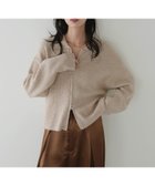 【リアン/Lian】のダブルジップポロニットカーディガン 人気、トレンドファッション・服の通販 founy(ファニー) ファッション Fashion レディースファッション Fashion for Women トップス・カットソー Cut & Sew Tops ニット Knit Tops & Sweaters カーディガン・羽織り Layered Style Cardigans カーディガン Cardigan, Knitwear トレンド Trend, Trending Now thumbnail ベージュ|ID: prp329100004863596 ipo3291000000036163640