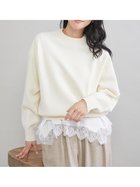 【ミラオーウェン/Mila Owen】のレースヘムレイヤードニット 人気、トレンドファッション・服の通販 founy(ファニー) ファッション Fashion レディースファッション Fashion for Women トップス・カットソー Cut & Sew Tops ニット Knit Tops & Sweaters イレギュラーヘム Irregular Hem シンプル Simple, Minimal スマート Smart, Elegant バランス Balance, Style Balance ボトム Bottoms, Lower Wear レース Lace, Lace Fabric ロマンティック Romantic, Feminine Style thumbnail IVR[003]|ID: prp329100004863599 ipo3291000000036163815