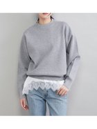【ミラオーウェン/Mila Owen】のレースヘムレイヤードニット 人気、トレンドファッション・服の通販 founy(ファニー) ファッション Fashion レディースファッション Fashion for Women トップス・カットソー Cut & Sew Tops ニット Knit Tops & Sweaters イレギュラーヘム Irregular Hem シンプル Simple, Minimal スマート Smart, Elegant バランス Balance, Style Balance ボトム Bottoms, Lower Wear レース Lace, Lace Fabric ロマンティック Romantic, Feminine Style thumbnail GRY[006]|ID: prp329100004863599 ipo3291000000036163817