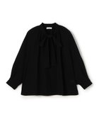 【トゥモローランド/TOMORROWLAND】のシアートロピカル ボウタイブラウス 人気、トレンドファッション・服の通販 founy(ファニー) ファッション Fashion レディースファッション Fashion for Women トップス・カットソー Cut & Sew Tops シャツ・ブラウス・オフィスカジュアル Elegant Blouses & Button-Ups インナー Innerwear ギャザー Gathered, Ruffled スリーブ Sleeve, Long Sleeve / Short Sleeve ツイスト Tweed, Tweed Fabric フェミニン Feminine, Girly 吸水 Absorbent, Quick-Dry thumbnail 19 ブラック|ID: prp329100004863604 ipo3291000000036164265