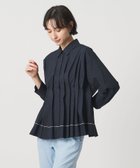 【ユナイテッドアローズ/UNITED ARROWS】のピンタック シャツブラウス 人気、トレンドファッション・服の通販 founy(ファニー) ファッション Fashion レディースファッション Fashion for Women トップス・カットソー Cut & Sew Tops シャツ・ブラウス・オフィスカジュアル Elegant Blouses & Button-Ups ヴィンテージ Vintage Style 切替 Switching, Contrast Panel タンブラー Tumbler, Travel Mug ワイド Wide, Wide Fit おすすめ Recommended / Our Picks thumbnail NAVY|ID: prp329100004863605 ipo3291000000036164291
