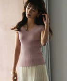 【セゾンドパピヨン/SAISON DE PAPILLON】のフレンチスリーブリブ切替サマーニットトップス 人気、トレンドファッション・服の通販 founy(ファニー) ファッション Fashion レディースファッション Fashion for Women トップス・カットソー Cut & Sew Tops ニット Knit Tops & Sweaters インナー Innerwear ウェーブ Wavy Pattern コンパクト Compact, Small Size 切替 Switching, Contrast Panel シンプル Simple, Minimal ジャケット Jacket, Outerwear スリーブ Sleeve, Long Sleeve / Short Sleeve フィット Fit, Slim Fit フレンチ French, French Style リブニット Rib Knit, Ribbed Knit おすすめ Recommended / Our Picks エレガント 上品 Elegant thumbnail ピンク系その他2|ID: prp329100004863606 ipo3291000000036164350