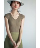 【セゾンドパピヨン/SAISON DE PAPILLON】のフレンチスリーブリブ切替サマーニットトップス 人気、トレンドファッション・服の通販 founy(ファニー) ファッション Fashion レディースファッション Fashion for Women トップス・カットソー Cut & Sew Tops ニット Knit Tops & Sweaters インナー Innerwear ウェーブ Wavy Pattern コンパクト Compact, Small Size 切替 Switching, Contrast Panel シンプル Simple, Minimal ジャケット Jacket, Outerwear スリーブ Sleeve, Long Sleeve / Short Sleeve フィット Fit, Slim Fit フレンチ French, French Style リブニット Rib Knit, Ribbed Knit おすすめ Recommended / Our Picks エレガント 上品 Elegant thumbnail グリーン系その他|ID: prp329100004863606 ipo3291000000036164358