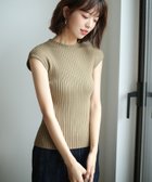 【セゾンドパピヨン/SAISON DE PAPILLON】のフレンチスリーブリブ切替サマーニットトップス 人気、トレンドファッション・服の通販 founy(ファニー) ファッション Fashion レディースファッション Fashion for Women トップス・カットソー Cut & Sew Tops ニット Knit Tops & Sweaters インナー Innerwear ウェーブ Wavy Pattern コンパクト Compact, Small Size 切替 Switching, Contrast Panel シンプル Simple, Minimal ジャケット Jacket, Outerwear スリーブ Sleeve, Long Sleeve / Short Sleeve フィット Fit, Slim Fit フレンチ French, French Style リブニット Rib Knit, Ribbed Knit おすすめ Recommended / Our Picks エレガント 上品 Elegant thumbnail カーキ|ID: prp329100004863606 ipo3291000000036164362