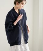 【ノーブル / スピック&スパン/NOBLE / Spick & Span】のハイツイストダブルクロスMA-1ブルゾン 人気、トレンドファッション・服の通販 founy(ファニー) ファッション Fashion レディースファッション Fashion for Women アウター Coat / Outerwear Collection ブルゾンジャケット・スポーティアウター Blouson Jackets MA-1ジャケット MA-1 Bomber Jackets / Flight Jackets シンプル Simple, Minimal ジップ Zip, Zipper ダブル Double, Double-Breasted フロント Front, Front Design ブルゾン Blouson, Bomber Jacket エレガント 上品 Elegant thumbnail ネイビー|ID: prp329100004863857 ipo3291000000036182017