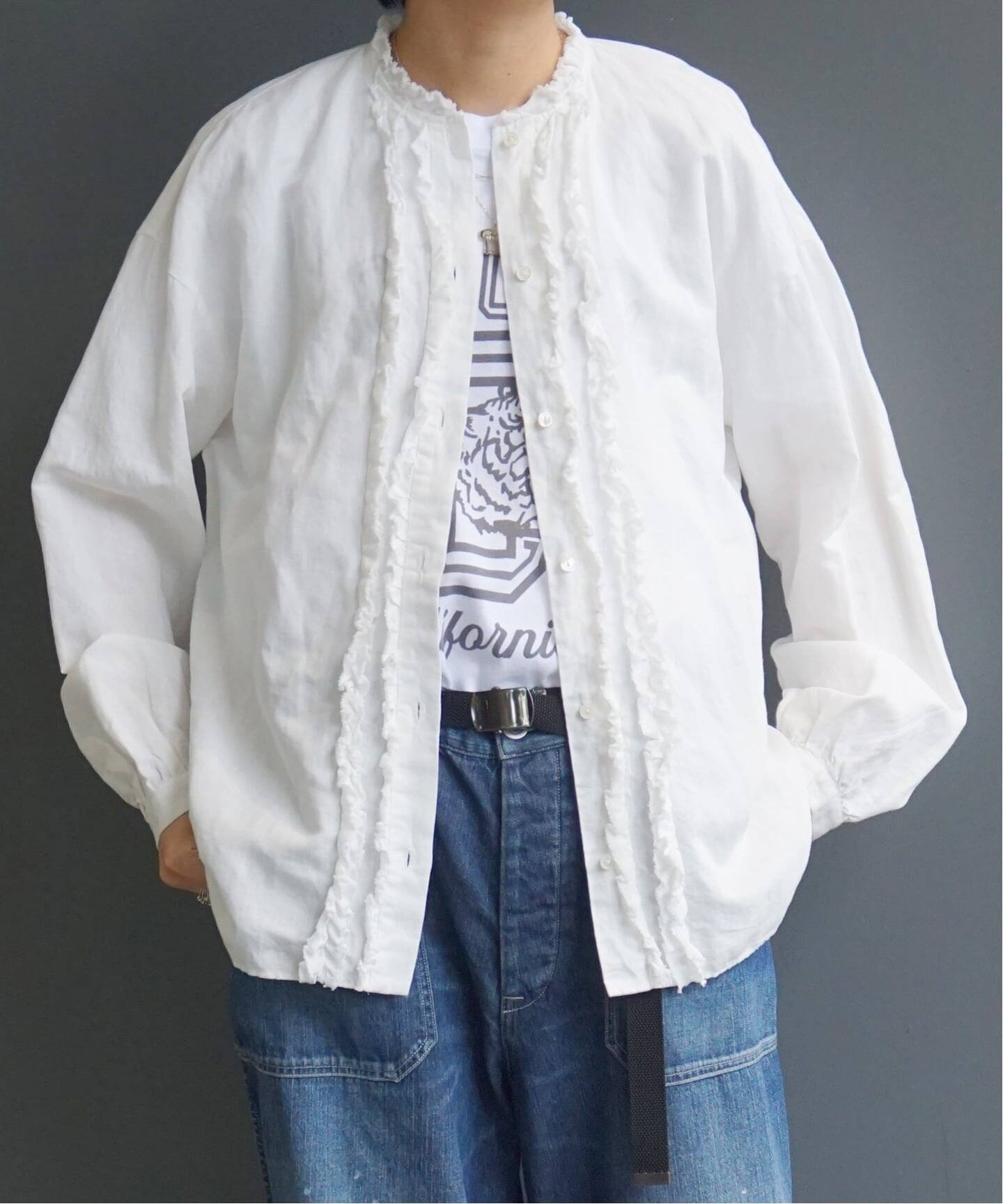 【ジャーナルスタンダード ラックス/journal standard luxe】の《追加》CLシャンブレー フリルブラウス インテリア・キッズ・メンズ・レディースファッション・服の通販 founy(ファニー) ファッション Fashion レディースファッション Fashion for Women トップス・カットソー Cut & Sew Tops シャツ・ブラウス・オフィスカジュアル Elegant Blouses & Button-Ups 2026年 2026 ギャザー Gathered, Ruffled シャンブレー Chambray, Denim-Like Fabric スマート Smart, Elegant フリル Frill, Ruffle リネン Linen, Linen Fabric ホワイト|ID: prp329100004863935 ipo3291000000036182592