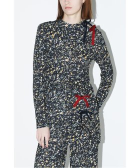 【トーガ/TOGA】のSmooth jersey L/S 人気、トレンドファッション・服の通販 founy(ファニー) ファッション Fashion レディースファッション Fashion for Women アンティーク Antique-Inspired クール Cool, Chic マーブル Marble, Marble Pattern リボン Ribbon, Bow |ID:prp329100004863937