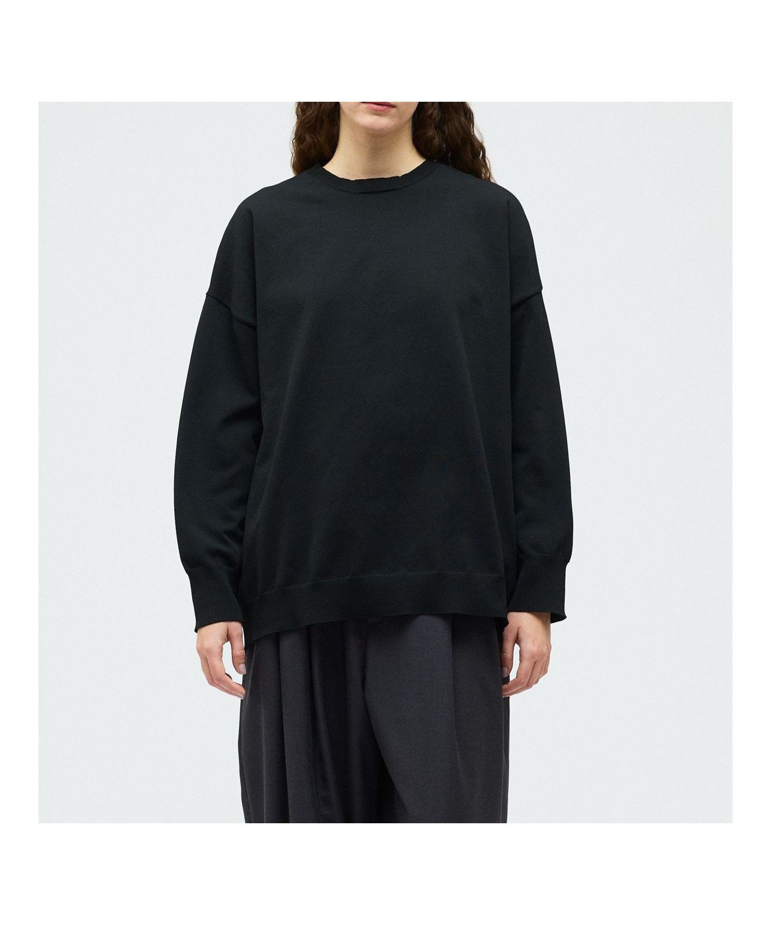 【マーコート/MARcourt】のmizuiro ind クルーネックワイドプルオーバー 人気、トレンドファッション・服の通販 founy(ファニー) 　ファッション　Fashion　レディースファッション　Fashion for Women　トップス・カットソー　Cut & Sew Tops　カジュアルプルオーバー・ニットトップス　Pullovers & Knit Tops / Casual Pullovers　おすすめ　Recommended / Our Picks　シンプル　Simple, Minimal　ストレッチ　Stretch, Stretchy Fabric　ベーシック　Basic, Essential　ポケット　Pocket, Pocket Detail　エレガント 上品　Elegant　今季　This Season, Current Season　洗える　Machine Washable　無地　Plain, Solid Color　長袖　Long Sleeve, Full Sleeve　 other-1|ID: prp329100004863938 ipo3291000000036182671