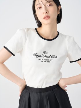 【セルフォード/CELFORD】のフロントロゴリンガーTシャツ 人気、トレンドファッション・服の通販 founy(ファニー) ファッション Fashion レディースファッション Fashion for Women トップス・カットソー Cut & Sew Tops シャツ・ブラウス・オフィスカジュアル Elegant Blouses & Button-Ups ロングTシャツ・Tシャツ Longline T-Shirts & Tees シェイプ Shape, Slim Fit スポーティ Sporty, Casual Athletic スマート Smart, Elegant スリーブ Sleeve, Long Sleeve / Short Sleeve パイピング Piping, Trim Design パターン Pattern, Design Print フェミニン Feminine, Girly エレガント 上品 Elegant |ID:prp329100004863943