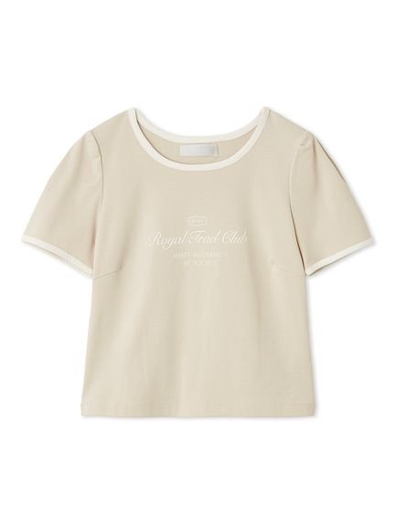 【セルフォード/CELFORD】のフロントロゴリンガーTシャツ インテリア・キッズ・メンズ・レディースファッション・服の通販 founy(ファニー) 　ファッション　Fashion　レディースファッション　Fashion for Women　トップス・カットソー　Cut & Sew Tops　シャツ・ブラウス・オフィスカジュアル　Elegant Blouses & Button-Ups　ロングTシャツ・Tシャツ　Longline T-Shirts & Tees　シェイプ　Shape, Slim Fit　スポーティ　Sporty, Casual Athletic　スマート　Smart, Elegant　スリーブ　Sleeve, Long Sleeve / Short Sleeve　パイピング　Piping, Trim Design　パターン　Pattern, Design Print　フェミニン　Feminine, Girly　エレガント 上品　Elegant　BEG[037]|ID: prp329100004863943 ipo3291000000036182925