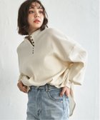 【ノッチ/notch】のサーマルヘンリーネックフレアプルオーバー 人気、トレンドファッション・服の通販 founy(ファニー) ファッション Fashion レディースファッション Fashion for Women トップス・カットソー Cut & Sew Tops カジュアルプルオーバー・ニットトップス Pullovers & Knit Tops / Casual Pullovers サーマル Thermal, Waffle Knit デニム Denim, Jeans Material バランス Balance, Style Balance フェミニン Feminine, Girly フレア Flare, Flared リラックス Relax, Relaxed Fit ワイド Wide, Wide Fit thumbnail オフホワイト|ID: prp329100004863944 ipo3291000000036182936