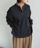 【ノッチ/notch】のサーマルヘンリーネックフレアプルオーバー 人気、トレンドファッション・服の通販 founy(ファニー) ファッション Fashion レディースファッション Fashion for Women トップス・カットソー Cut & Sew Tops カジュアルプルオーバー・ニットトップス Pullovers & Knit Tops / Casual Pullovers サーマル Thermal, Waffle Knit デニム Denim, Jeans Material バランス Balance, Style Balance フェミニン Feminine, Girly フレア Flare, Flared リラックス Relax, Relaxed Fit ワイド Wide, Wide Fit thumbnail ブラック|ID: prp329100004863944 ipo3291000000036182938