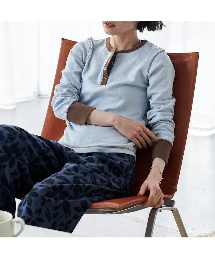 【フリークスストア/FREAK'S STORE】のダブルフェイス 配色 ヘンリー ロンT インテリア・キッズ・メンズ・レディースファッション・服の通販 founy(ファニー) ファッション Fashion レディースファッション Fashion for Women トップス・カットソー Cut & Sew Tops ロングTシャツ・Tシャツ Longline T-Shirts & Tees 2026年 2026 インナー Innerwear カットソー Cut and Sewn Top コンパクト Compact, Small Size シンプル Simple, Minimal ダブル Double, Double-Breasted フィット Fit, Slim Fit フェイス Face, Facial Design 夏 Summer S/S・春夏 SS, Spring/Summer, Warm Season サックスブルー|ID: prp329100004863946 ipo3291000000036182982