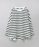 【アールエヌエーエヌ/RNA-N】のM2483 ヴィンテージコットンワイドルーズボーダープルオーバー 人気、トレンドファッション・服の通販 founy(ファニー) ファッション Fashion レディースファッション Fashion for Women トップス・カットソー Cut & Sew Tops カジュアルプルオーバー・ニットトップス Pullovers & Knit Tops / Casual Pullovers おすすめ Recommended / Our Picks バランス Balance, Style Balance ベーシック Basic, Essential ボーダー Border, Stripe ロング Long, Long-Length 今季 This Season, Current Season thumbnail オフシロ/クロ|ID: prp329100004863951 ipo3291000000036183157