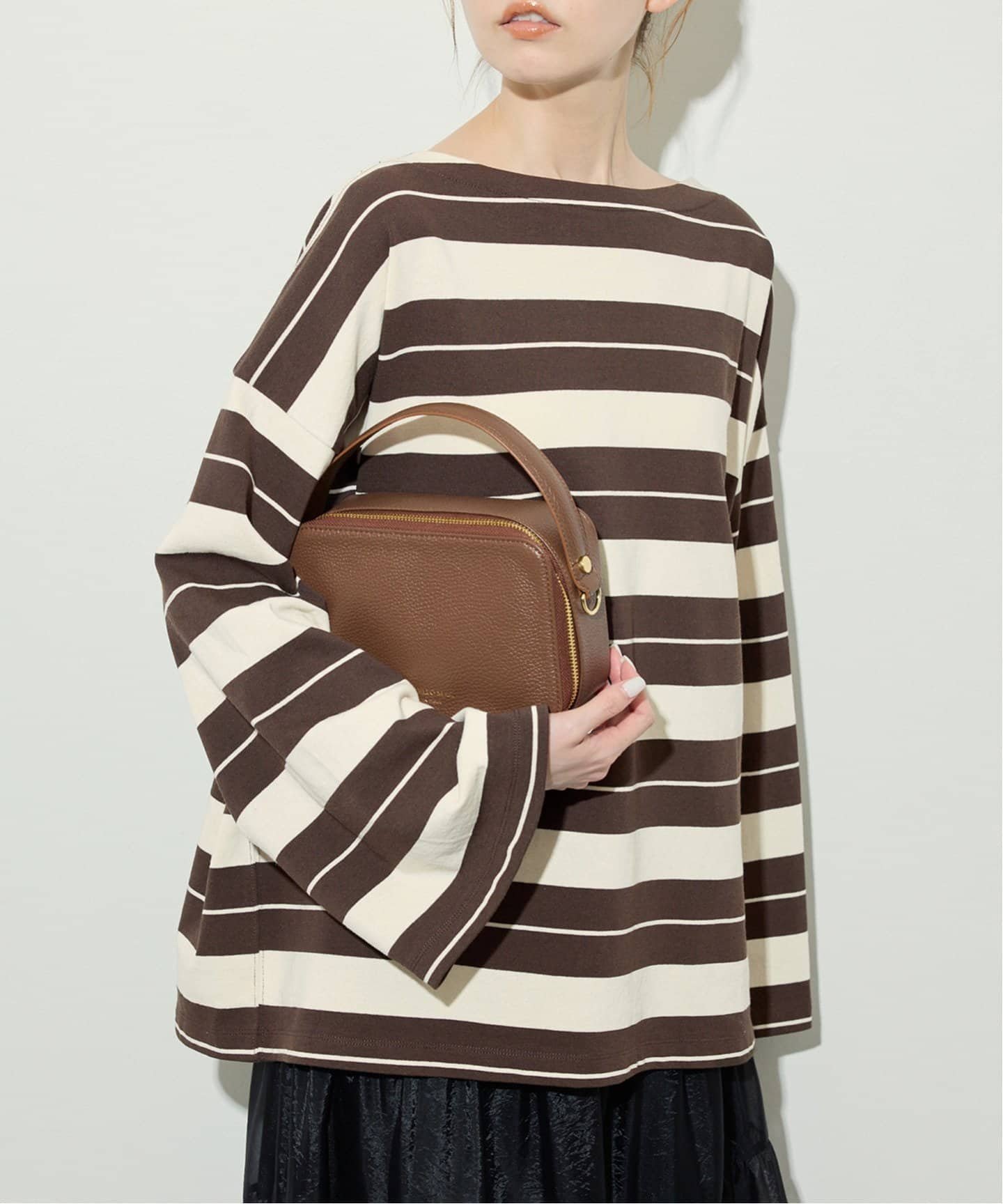 【スローブ イエナ/SLOBE IENA】の《追加》ビックボーダープルオーバー インテリア・キッズ・メンズ・レディースファッション・服の通販 founy(ファニー) ファッション Fashion レディースファッション Fashion for Women トップス・カットソー Cut & Sew Tops カジュアルプルオーバー・ニットトップス Pullovers & Knit Tops / Casual Pullovers インナー Innerwear 秋 Autumn シンプル Simple, Minimal タートル Turtleneck, Turtle Collar デニム Denim, Jeans Material トレンド Trend, Trending Now ワイド Wide, Wide Fit A/W・秋冬 Autumn/Winter おすすめ Recommended / Our Picks 2025年 2025 2025-2026秋冬・A/W Autumn/Winter 2025–26 AW25–26 ブラウン|ID: prp329100004863960 ipo3291000000036183300