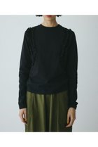 【ヘリンドットサイ/HeRIN.CYE】のWave frill cut tops 人気、トレンドファッション・服の通販 founy(ファニー) ファッション Fashion レディースファッション Fashion for Women トップス・カットソー Cut & Sew Tops フリル Frill, Ruffle ボトム Bottoms, Lower Wear thumbnail BLK|ID: prp329100004863964 ipo3291000000036183391