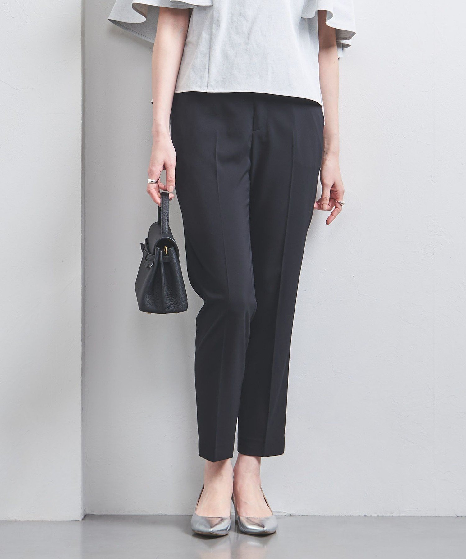 【ユナイテッドアローズ/UNITED ARROWS】のFEEL CLEAN スリム パンツ インテリア・キッズ・メンズ・レディースファッション・服の通販 founy(ファニー) ファッション Fashion レディースファッション Fashion for Women パンツ Pants & Trousers シルク Silk, 100% Silk ジャケット Jacket, Outerwear スリム Slim, Slim Fit セットアップ Set-Up, Coordinated Outfit エレガント 上品 Elegant NAVY|ID: prp329100004863973 ipo3291000000036183608