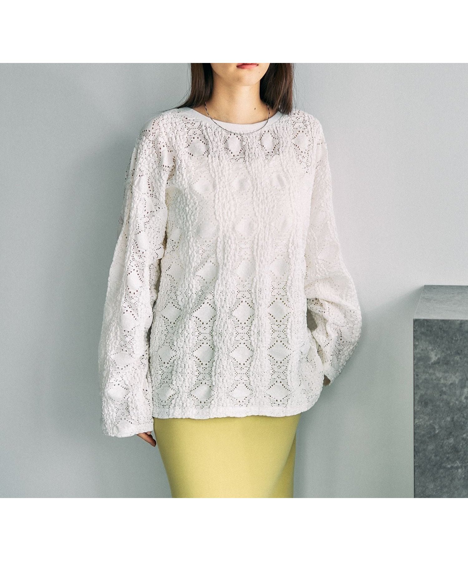【レプシィム ローリーズファーム/LEPSIM LOWRYS FARM】の総レース長袖プルオーバー インテリア・キッズ・メンズ・レディースファッション・服の通販 founy(ファニー) ファッション Fashion レディースファッション Fashion for Women トップス・カットソー Cut & Sew Tops カジュアルプルオーバー・ニットトップス Pullovers & Knit Tops / Casual Pullovers おすすめ Recommended / Our Picks デニム Denim, Jeans Material レース Lace, Lace Fabric 長袖 Long Sleeve, Full Sleeve オフホワイト05|ID: prp329100004863976 ipo3291000000036183710