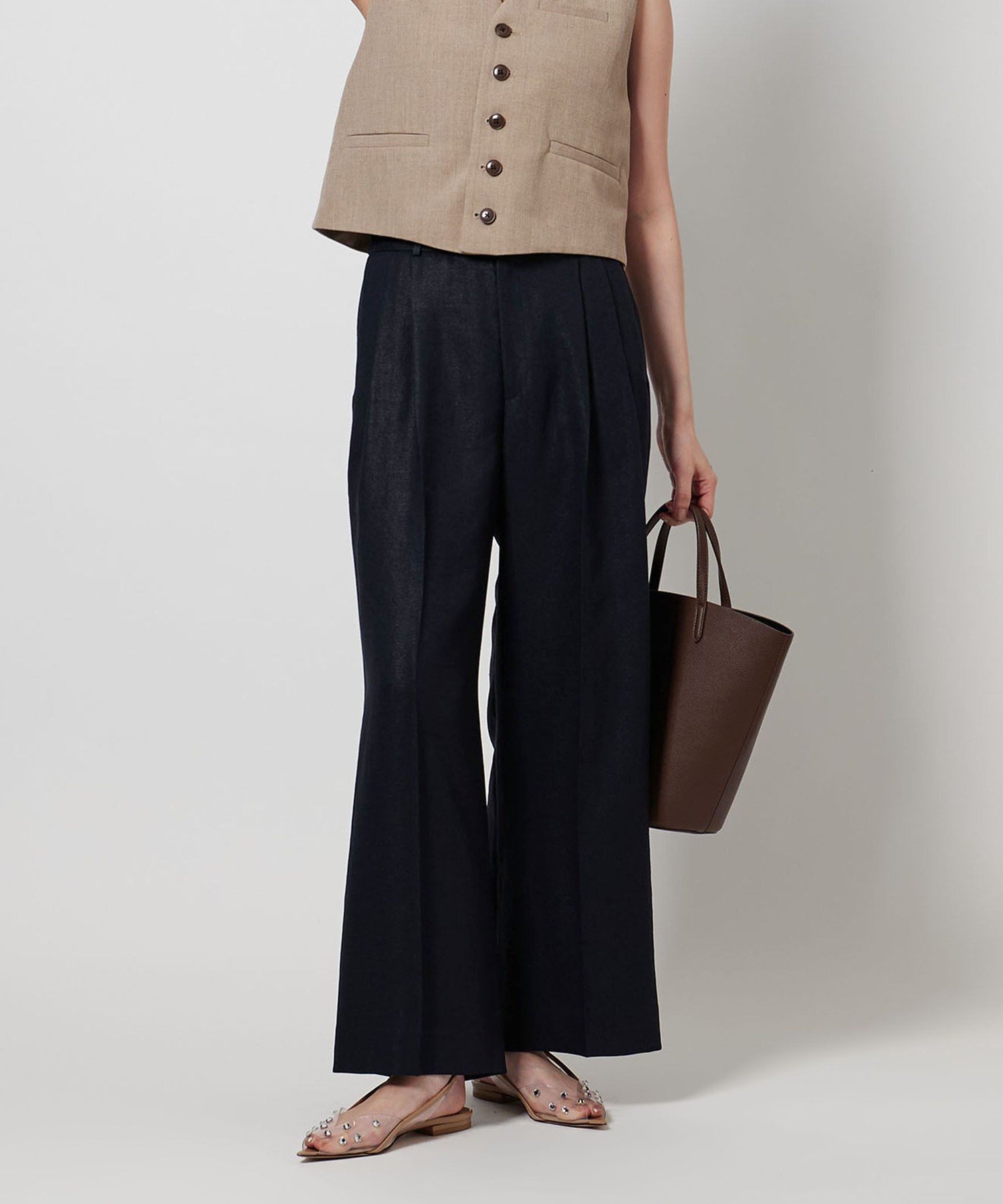 【ユナイテッドアローズ/UNITED ARROWS】のSpiree IAS ワイド パンツ -接触冷感・UVカット・ストレッチ・ウォッシャブル- インテリア・キッズ・メンズ・レディースファッション・服の通販 founy(ファニー) ファッション Fashion レディースファッション Fashion for Women パンツ Pants & Trousers ジャケット Jacket, Outerwear ストレッチ Stretch, Stretchy Fabric ストレート Straight, Straight Cut セットアップ Set-Up, Coordinated Outfit ワイド Wide, Wide Fit アウトレット Outlet / Clearance おすすめ Recommended / Our Picks 夏 Summer NAVY|ID: prp329100004863985 ipo3291000000036183936