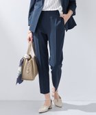 【インディヴィ/INDIVI】の【洗える/UVケア/麻調】テーパードパンツ 人気、トレンドファッション・服の通販 founy(ファニー) ファッション Fashion レディースファッション Fashion for Women パンツ Pants & Trousers おすすめ Recommended / Our Picks ジャケット Jacket, Outerwear スマート Smart, Elegant セットアップ Set-Up, Coordinated Outfit ツイル Twist, Twisted Detail ポケット Pocket, Pocket Detail ビジネス 仕事 通勤 Business / Work / Commuting 洗える Machine Washable thumbnail ネイビー|ID: prp329100004863992 ipo3291000000036184038