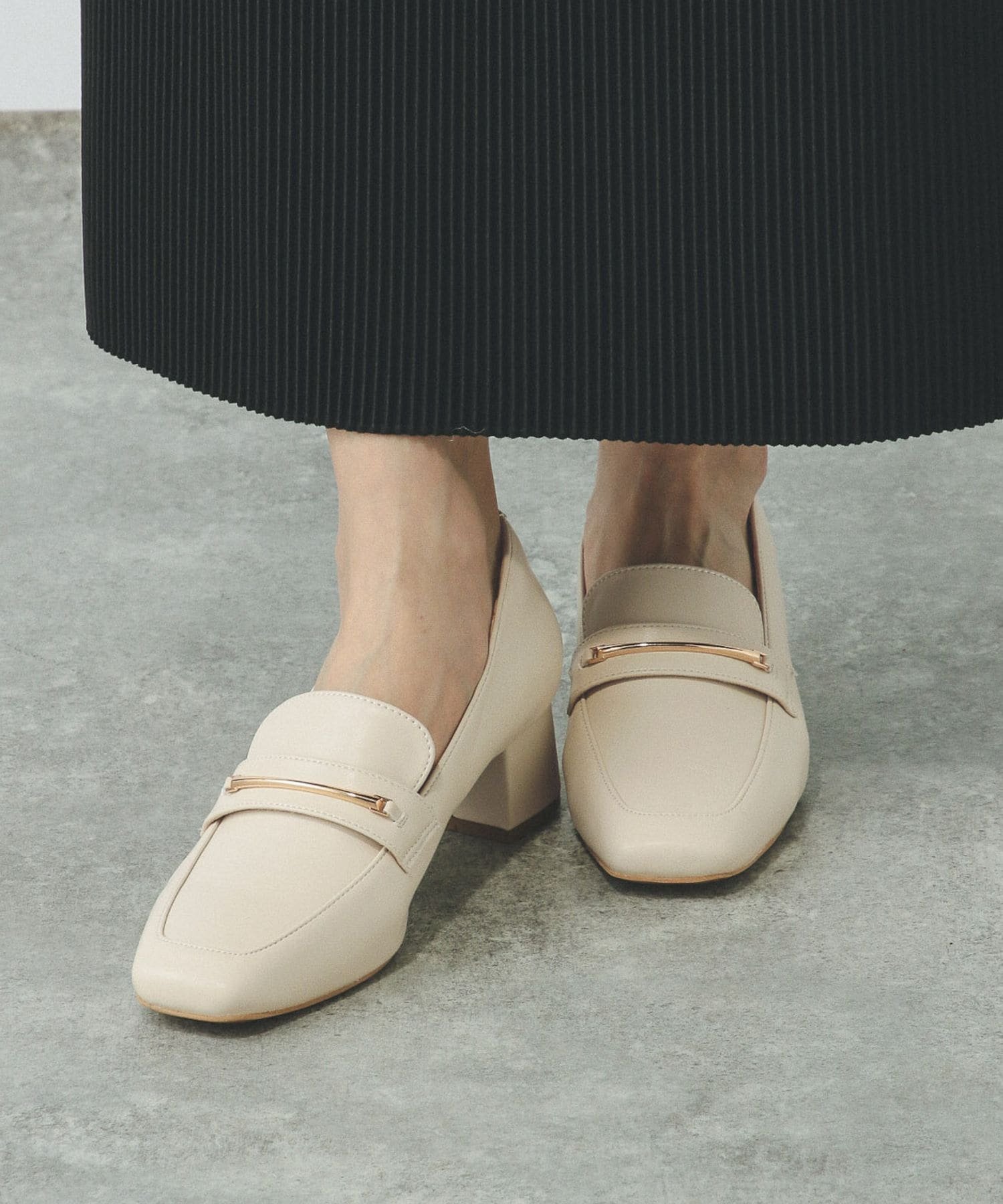 【グローバルワーク/GLOBAL WORK】のらくっションヒールローファー/136033 インテリア・キッズ・メンズ・レディースファッション・服の通販 founy(ファニー) 　ファッション　Fashion　レディースファッション　Fashion for Women　オケージョン　Occasion Wear　クッション　Cushion, Throw Pillow　セレモニー　Ceremony　人気　Popular, Best Seller　ビジネス 仕事 通勤　Business / Work / Commuting　定番　Standard, Basic Item　抗菌　Antibacterial, Bacteria-Resistant　アイボリー08|ID: prp329100004863998 ipo3291000000036184232