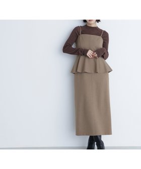 【ナチュラル ビューティー ベーシック/NATURAL BEAUTY BASIC】のペプラムキャミジャンスカ 人気、トレンドファッション・服の通販 founy(ファニー) ファッション Fashion レディースファッション Fashion for Women トップス・カットソー Cut & Sew Tops キャミソール&ノースリーブ Camisoles & Sleeveless Tops スリット Slit, Slit Detail フィット Fit, Slim Fit ペプラム Peplum, Flared Hem ロング Long, Long-Length エレガント 上品 Elegant |ID:prp329100004864596