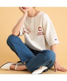【サニーレーベル/Sonny Label / URBAN RESEARCH】の『別注』Champion×Sonny Label リバースウィーブロゴスウェットTシャツ 人気、トレンドファッション・服の通販 founy(ファニー) ファッション Fashion レディースファッション Fashion for Women トップス・カットソー Cut & Sew Tops シャツ・ブラウス・オフィスカジュアル Elegant Blouses & Button-Ups レディースパーカー・カジュアルフーディー Casual Hoodies & Sweatshirts ロングTシャツ・Tシャツ Longline T-Shirts & Tees スウェット・クルーネックトップス Sweatshirts & Crewnecks / Relaxed Fit Sweat Tops 今季 This Season, Current Season シンプル Simple, Minimal スポーツ Sports, Activewear プリント Print, Printed Pattern ボトム Bottoms, Lower Wear 別注 Limited Edition, Custom Order ルーズ Loose, Oversized A/W・秋冬 Autumn/Winter 冬 Winter / This Winter 2025年 2025 2025-2026秋冬・A/W Autumn/Winter 2025–26 AW25–26 |ID:prp329100004864599