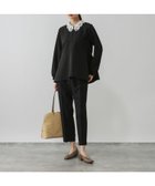 【グローバルワーク/GLOBAL WORK】のストレッチ2WAYブラウス*パンツセット/581023 人気、トレンドファッション・服の通販 founy(ファニー) ファッション Fashion レディースファッション Fashion for Women パンツ Pants & Trousers オケージョン Occasion Wear カフス Cuff Design シンプル Simple, Minimal ストレッチ Stretch, Stretchy Fabric セットアップ Set-Up, Coordinated Outfit ダブル Double, Double-Breasted ツイル Twist, Twisted Detail ペプラム Peplum, Flared Hem レース Lace, Lace Fabric おすすめ Recommended / Our Picks セレモニー Ceremony ビジネス 仕事 通勤 Business / Work / Commuting thumbnail ブラック09|ID: prp329100004864611 ipo3291000000036205055