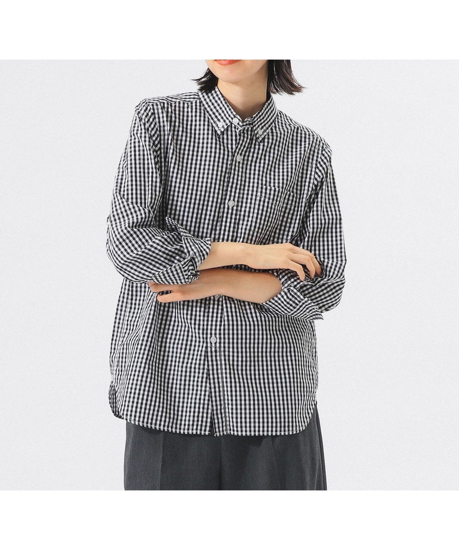 【ビームス ウイメン/BEAMS】の100/2 ギンガムチェック ボタンダウン シャツ インテリア・キッズ・メンズ・レディースファッション・服の通販 founy(ファニー) 　ファッション　Fashion　レディースファッション　Fashion for Women　トップス・カットソー　Cut & Sew Tops　シャツ・ブラウス・オフィスカジュアル　Elegant Blouses & Button-Ups　インナー　Innerwear　カーディガン　Cardigan, Knitwear　ギンガム　Gingham, Gingham Fabric　クラシック　Classic, Timeless Style　ジャケット　Jacket, Outerwear　ダウン　Down, Puffer　チェック　Check, Plaid, Tartan　デニム　Denim, Jeans Material　定番　Standard, Basic Item　バランス　Balance, Style Balance　フィット　Fit, Slim Fit　ワーク　Workwear, Utility Style　BLACK|ID: prp329100004864615 ipo3291000000036205149