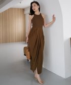 【アニュアンス/anuans】のドレープニットドッキングワンピース CAMEL|ID: prp329100004864632 ipo3291000000036205601