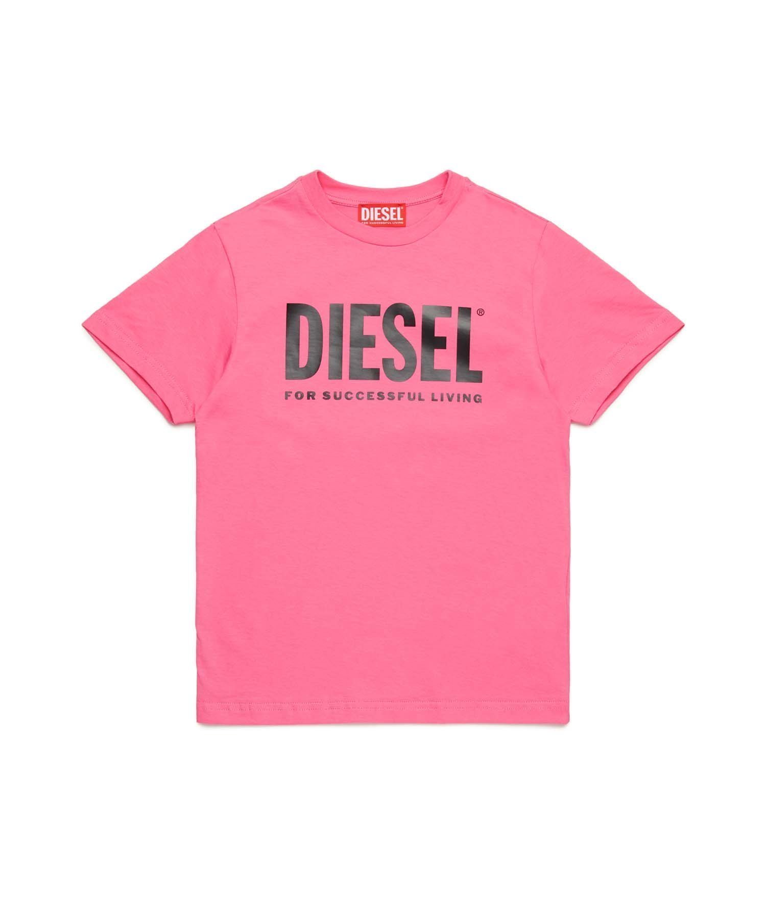 【シフォン/SHIFFON / KIDS】のDIESEL(ディーゼル)Kids Junior ブランドロゴ半袖Tシャツカットソー インテリア・キッズ・メンズ・レディースファッション・服の通販 founy(ファニー) 　ファッション　Fashion　キッズファッション　Fashion for Kids　トップス・カットソー　Cut & Sew Tops　アクセサリー　Fashion Accessories　カットソー　Cut and Sewn Top　コレクション　Collection, Seasonal Line　デニム　Denim, Jeans Material　プレミアム　Premium, High-End　半袖　Short Sleeve, Half Sleeve　ラグジュアリー　Luxury, Elegant　ピンク|ID: prp329100004864633 ipo3291000000036205633