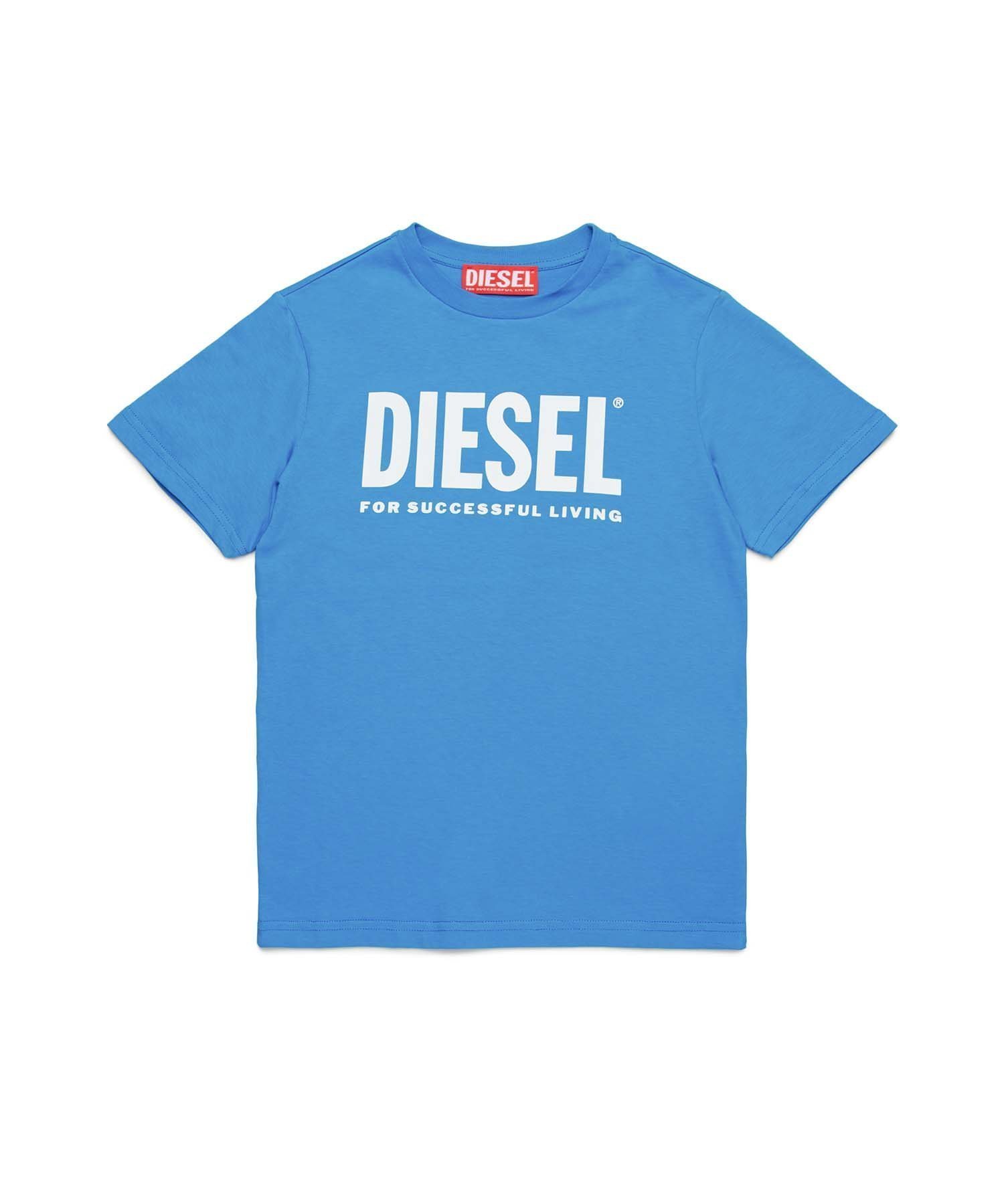 【シフォン/SHIFFON / KIDS】のDIESEL(ディーゼル)Kids Junior ブランドロゴ半袖Tシャツカットソー インテリア・キッズ・メンズ・レディースファッション・服の通販 founy(ファニー) 　ファッション　Fashion　キッズファッション　Fashion for Kids　トップス・カットソー　Cut & Sew Tops　アクセサリー　Fashion Accessories　カットソー　Cut and Sewn Top　コレクション　Collection, Seasonal Line　デニム　Denim, Jeans Material　プレミアム　Premium, High-End　半袖　Short Sleeve, Half Sleeve　ラグジュアリー　Luxury, Elegant　ブルー|ID: prp329100004864633 ipo3291000000036205637