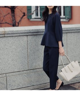 【ナチュラル ビューティー ベーシック/NATURAL BEAUTY BASIC】のフォルムペプラムセットアップ 人気、トレンドファッション・服の通販 founy(ファニー) ファッション Fashion レディースファッション Fashion for Women セットアップ Matching Sets セットアップ Set-Up, Coordinated Outfit フィット Fit, Slim Fit フォルム Silhouette, Form ペプラム Peplum, Flared Hem |ID:prp329100004864650