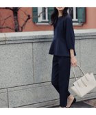 【ナチュラル ビューティー ベーシック/NATURAL BEAUTY BASIC】のフォルムペプラムセットアップ 人気、トレンドファッション・服の通販 founy(ファニー) ファッション Fashion レディースファッション Fashion for Women セットアップ Matching Sets セットアップ Set-Up, Coordinated Outfit フィット Fit, Slim Fit フォルム Silhouette, Form ペプラム Peplum, Flared Hem thumbnail ネイビー|ID: prp329100004864650 ipo3291000000036205805