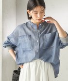 【シップス フォー ウィメン/SHIPS】の手洗い可能 シアー デニム 袖 リブ バンドカラー シャツ 人気、トレンドファッション・服の通販 founy(ファニー) ファッション Fashion レディースファッション Fashion for Women トップス・カットソー Cut & Sew Tops シャツ・ブラウス・オフィスカジュアル Elegant Blouses & Button-Ups インディゴ Indigo Denim 今季 This Season, Current Season 軽量 Lightweight, Ultra Light シアー Sheer, See-Through ダンガリー Dungaree, Chambray デニム Denim, Jeans Material トレンド Trend, Trending Now ボックス Boxy, Box Shape ポケット Pocket, Pocket Detail 羽織 Haori, Light Jacket 2026年 2026 thumbnail ブルー|ID: prp329100004864656 ipo3291000000036205899