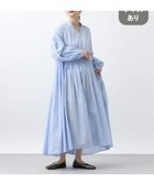 【スタディオ クリップ/studio CLIP】の《natural by clip》ドビーストライプギャザーワンピース 人気、トレンドファッション・服の通販 founy(ファニー) ファッション Fashion レディースファッション Fashion for Women ワンピース Dresses ギャザー Gathered, Ruffled スキッパー Skipper, Open Collar ストライプ Stripe, Striped Pattern デニム Denim, Jeans Material ロング Long, Long-Length 春 Spring thumbnail ブルー80|ID: prp329100004864658 ipo3291000000036205945