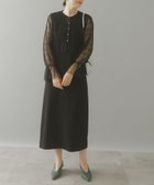 【アーバンリサーチ ロッソ/URBAN RESEARCH ROSSO】のチュールカーディガン×レイヤードワンピース BLACK|ID: prp329100004864672 ipo3291000000036206336