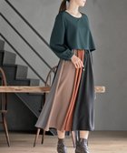 【アールピーエス/rps】のカラフルパッチワークドッキングワンピース 人気、トレンドファッション・服の通販 founy(ファニー) ファッション Fashion レディースファッション Fashion for Women ワンピース Dresses カラフル Colorful Design ジョーゼット Georgette, Semi-Sheer Fabric ストレッチ Stretch, Stretchy Fabric ドッキング Docking, Mixed Material パッチワーク Patchwork, Mixed Fabric リボン Ribbon, Bow 再入荷 Restock / Back in Stock 無地 Plain, Solid Color thumbnail ダークグリーン|ID: prp329100004864679 ipo3291000000036206460