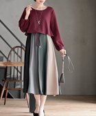 【アールピーエス/rps】のカラフルパッチワークドッキングワンピース 人気、トレンドファッション・服の通販 founy(ファニー) ファッション Fashion レディースファッション Fashion for Women ワンピース Dresses カラフル Colorful Design ジョーゼット Georgette, Semi-Sheer Fabric ストレッチ Stretch, Stretchy Fabric ドッキング Docking, Mixed Material パッチワーク Patchwork, Mixed Fabric リボン Ribbon, Bow 再入荷 Restock / Back in Stock 無地 Plain, Solid Color thumbnail ボルドー|ID: prp329100004864679 ipo3291000000036206469