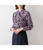 【ニューヨーカー/NEWYORKER】のビオラフラワープリント フロントフリルブラウス パープル|ID: prp329100004864685 ipo3291000000036206589