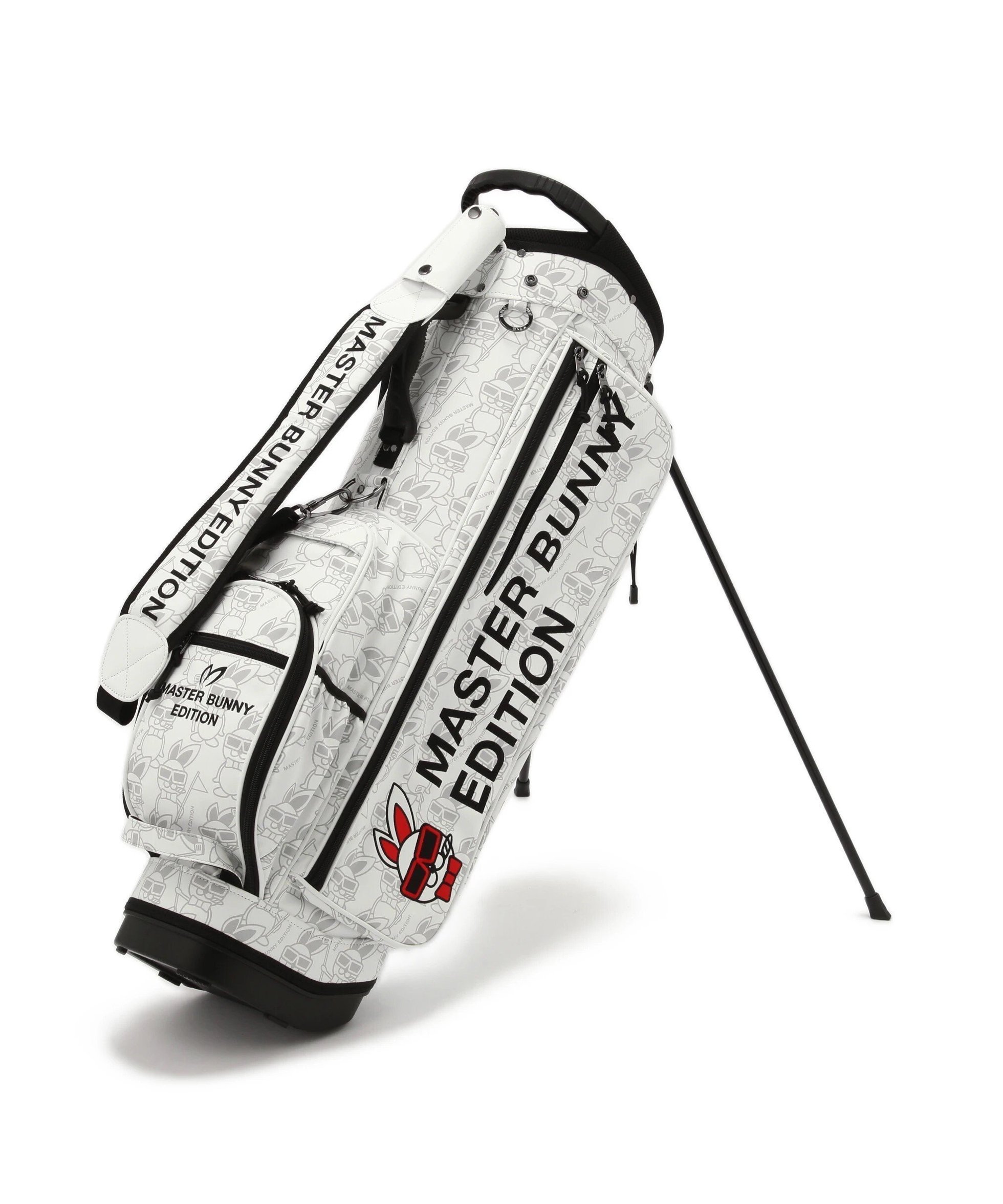 【マスターバニーエディション/MASTER BUNNY EDITION / MEN】のスタンド式キャディバッグ (46インチ対応) (UNISEX) インテリア・キッズ・メンズ・レディースファッション・服の通販 founy(ファニー) ファッション Fashion メンズファッション Fashion for Men バッグ Bags ユニセックス Unisex, Genderless キャラクター Character, Licensed Characters クッション Cushion, Throw Pillow コンパクト Compact, Small Size スクエア Square, Square Shape スタンド Stand Collar, Upright Stand タオル Towel, Bath Towel バランス Balance, Style Balance プレート Plate, Dish ポケット Pocket, Pocket Detail ホワイト|ID: prp329100004864697 ipo3291000000036206806