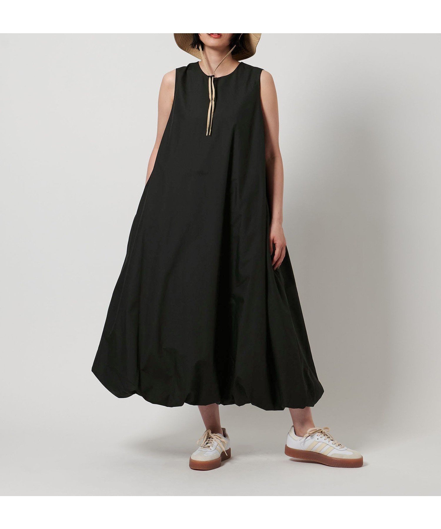 【ユナイテッドアローズ/UNITED ARROWS】のバルーン ノースリーブワンピース A DAY IN THE LIFE インテリア・キッズ・メンズ・レディースファッション・服の通販 founy(ファニー) 　ファッション　Fashion　レディースファッション　Fashion for Women　ワンピース　Dresses　カーディガン　Cardigan, Knitwear　キャップ　Cap, Baseball Cap　サンダル　Sandals, Summer Shoes　ショート　Short, Short Length　シンプル　Simple, Minimal　スニーカー　Sneakers, Trainers　ノースリーブ　Sleeveless, No-Sleeve　バルーン　Balloon, Balloon Silhouette　ロング　Long, Long-Length　アウトレット　Outlet / Clearance　おすすめ　Recommended / Our Picks　BLACK|ID: prp329100004864701 ipo3291000000036206841