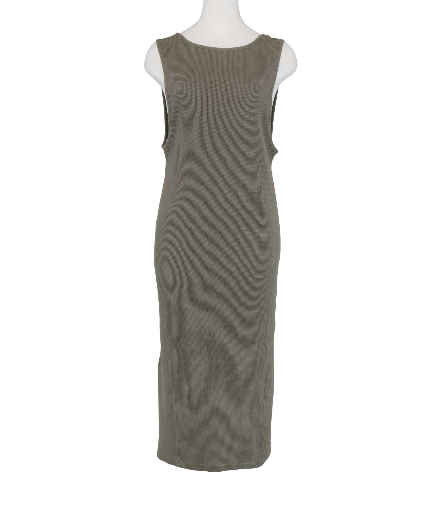 【サンアイリゾート ノーザリー/San ai Resort northerly】のサーマルワンピース インテリア・キッズ・メンズ・レディースファッション・服の通販 founy(ファニー) 　ファッション　Fashion　レディースファッション　Fashion for Women　ワンピース　Dresses　サーマル　Thermal, Waffle Knit　シンプル　Simple, Minimal　トラベル　Travel, Travel Gear　吸水　Absorbent, Quick-Dry　夏　Summer　春　Spring　秋　Autumn　カーキ|ID: prp329100004864708 ipo3291000000036206933