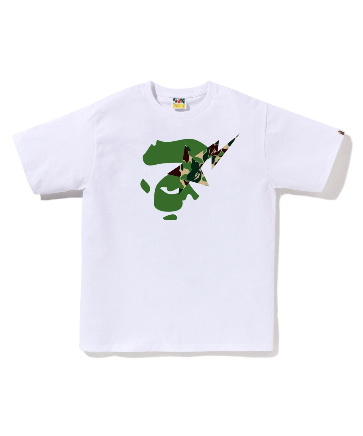 【ア ベイシング エイプ/A BATHING APE】のABC CAMO APE FACE STA TEE インテリア・キッズ・メンズ・レディースファッション・服の通販 founy(ファニー) 　ファッション　Fashion　レディースファッション　Fashion for Women　インナー　Innerwear　ショート　Short, Short Length　スリーブ　Sleeve, Long Sleeve / Short Sleeve　フロント　Front, Front Design　プリント　Print, Printed Pattern　モチーフ　Motif, Design Theme　ラバー　Rubber, Rubber Sole　WHxGR|ID: prp329100004864720 ipo3291000000036207191