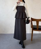 【シェトワ/Chez toi】のキャミペプラム×ナロースカート チャコールグレー|ID: prp329100004864798 ipo3291000000036207859