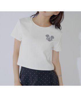 【パルグループ/PAL GROUP】の【Chico】ミッキーラインストーンチビT 人気、トレンドファッション・服の通販 founy(ファニー) ファッション Fashion レディースファッション Fashion for Women シンプル Simple, Minimal ストーン Stone, Gem-Like ダウン Down, Puffer デニム Denim, Jeans Material ドット Polka Dot, Dot Pattern フェミニン Feminine, Girly 再入荷 Restock / Back in Stock おすすめ Recommended / Our Picks エレガント 上品 Elegant |ID:prp329100004864820